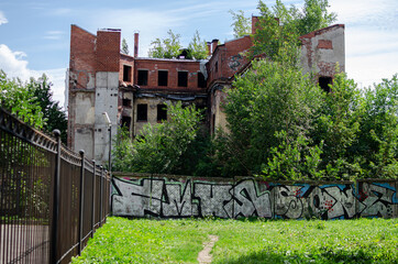old castle in the city