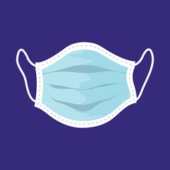 Vector illustration of a medical mask.