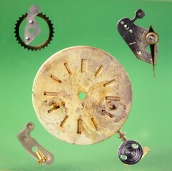 Old vintage Clock,  effect added , time concept