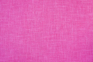 Pink linen texture. Pink Canvas background. Pink fabric texture