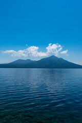 北海道　支笏湖の夏の風景