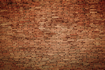 Obraz na płótnie Canvas red brick wall texture grunge background