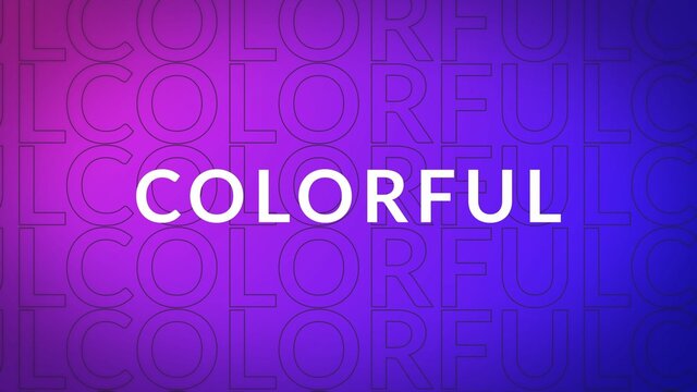 Trendy Typography Scene Title