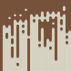 Abstract Rounded Color Lines halftone transition background illustration