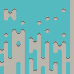 Abstract Rounded Color Lines halftone transition background illustration