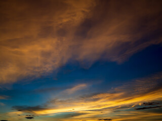 sunset in the clouds