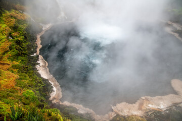 Thermal pool at Waikite Valley, Rotorua, New Zealand