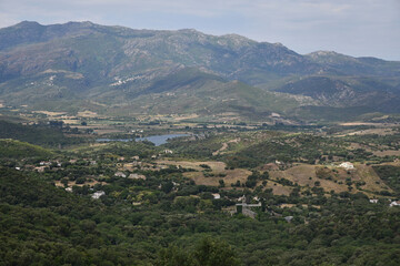 Fototapeta na wymiar Plaine du Nebbio en Corse