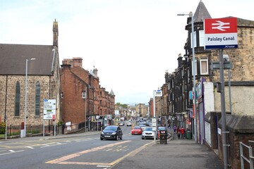 railway street sign, paisley