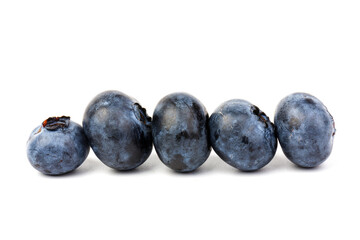 Blueberry isolated. Blueberry on white background. Bilberry. Clipping path.