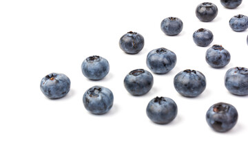 Blueberry isolated. Blueberry on white background. Bilberry. Clipping path.