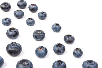 Blueberry isolated. Blueberry on white background. Bilberry. Clipping path.