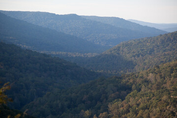 Landscape with mountains in the distance