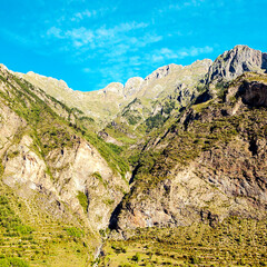 Mountains of the Pyrenees in Spain