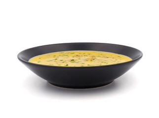 Beef Tripe Soup isolated on white background