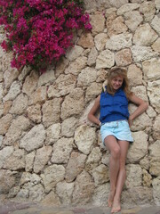 Beautiful young woman with fair hair