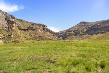 Fototapeta na wymiar Landscape in the beautiful Golden Gate Highlands National Park, Freestate, South Africa