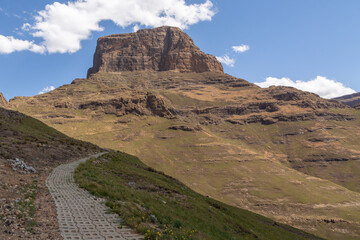 Panorama on the Sentinel Peak Hike, Royal Natal National Park, KwaZulu-Natal, South Africa