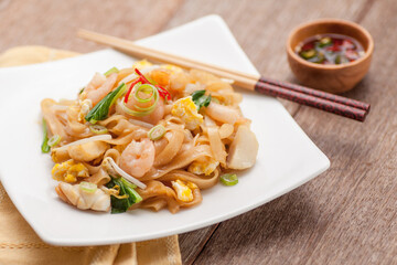 Seafood Kway Teo with Chopstick