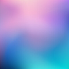 Abstract Blurred purple pink teal background. Soft bright gradient backdrop with place for text. Vector illustration for your graphic design, banner, poster