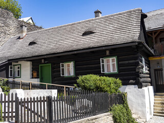 The original half-timbered houses are a major tourist attraction in Štramberk, Czech Republic