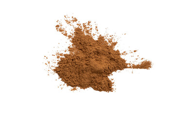 He Shou Wu (Fo-Ti) root powder isolated on white