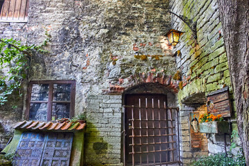 Old house in the old town of Tallinn Estonia