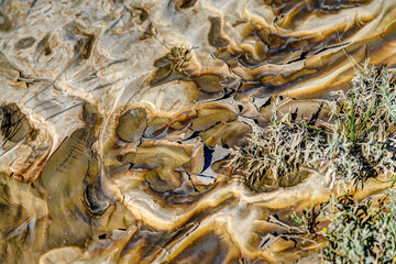 Geological formations and landscapes in the Alberta Badlands