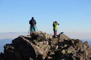 Fotograf w górach - Tatry Wysokie, Słowacja © Monika