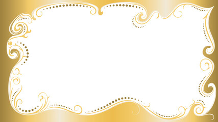 Frame with swirls and floral