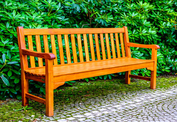 new benches at a park