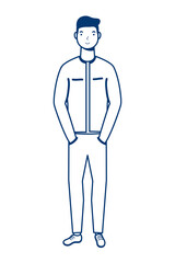 young man casual avatar character