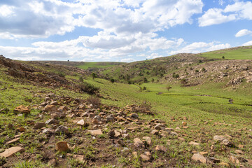 Landscape on the eastern side of Platberg, close to Harrismith, Freestate, South Africa