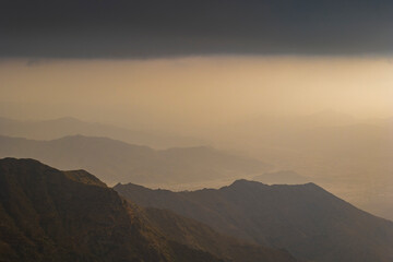 Mountain views around the Al-Hada resort city in western Saudi Arabia  