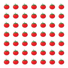 Seamless tomato pattern. Vector background with tomato.