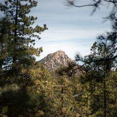 mountain landscape with blue sky
