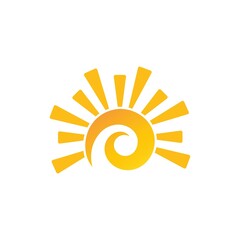 sun illustration logo