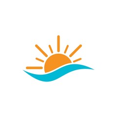 sun illustration logo