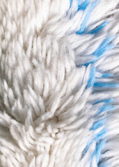 white and blue mop for washing