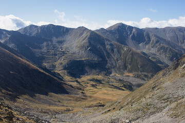 view of the valley while climbing to the Canigou mountain