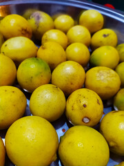 fresh yellow lemons isolated