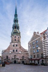 St Peter's Church, a Lutheran parish church in Riga, Latvia