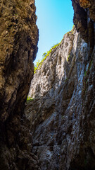 The impressive gorge of the Höllental