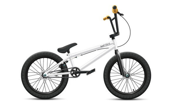 BMX bicycle mockup - right side view