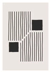 Blackout curtains Minimalist art Trendy abstract creative minimalist artistic hand drawn composition