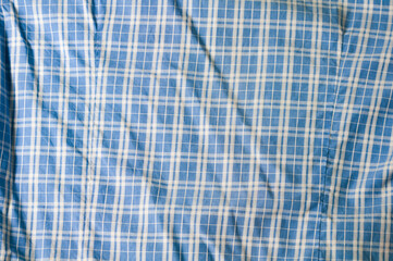 Fabric texture blue and lines pattern
