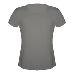 T-shirt mockup template grey