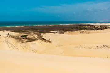 Cumbuco dunes in Caucaia, near Fortaleza, Ceara, Brazil on October 29, 2017.