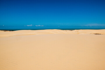 Cumbuco dunes in Caucaia, near Fortaleza, Ceara, Brazil on October 29, 2017.