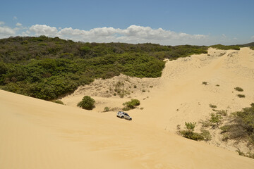 Cumbuco dunes in Caucaia, near Fortaleza, Ceara, Brazil on October 29, 2017.